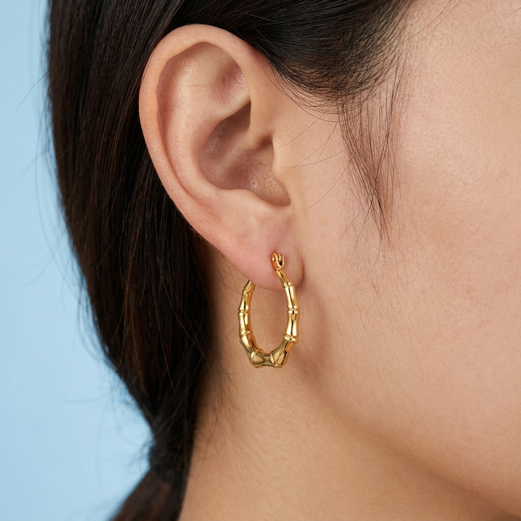 The Golden Bamboo Hoops