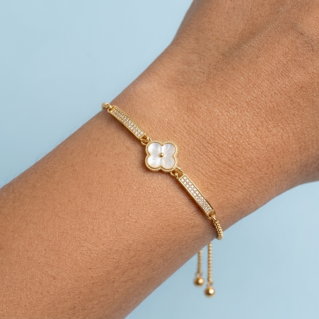 Pavé Petal Bracelet