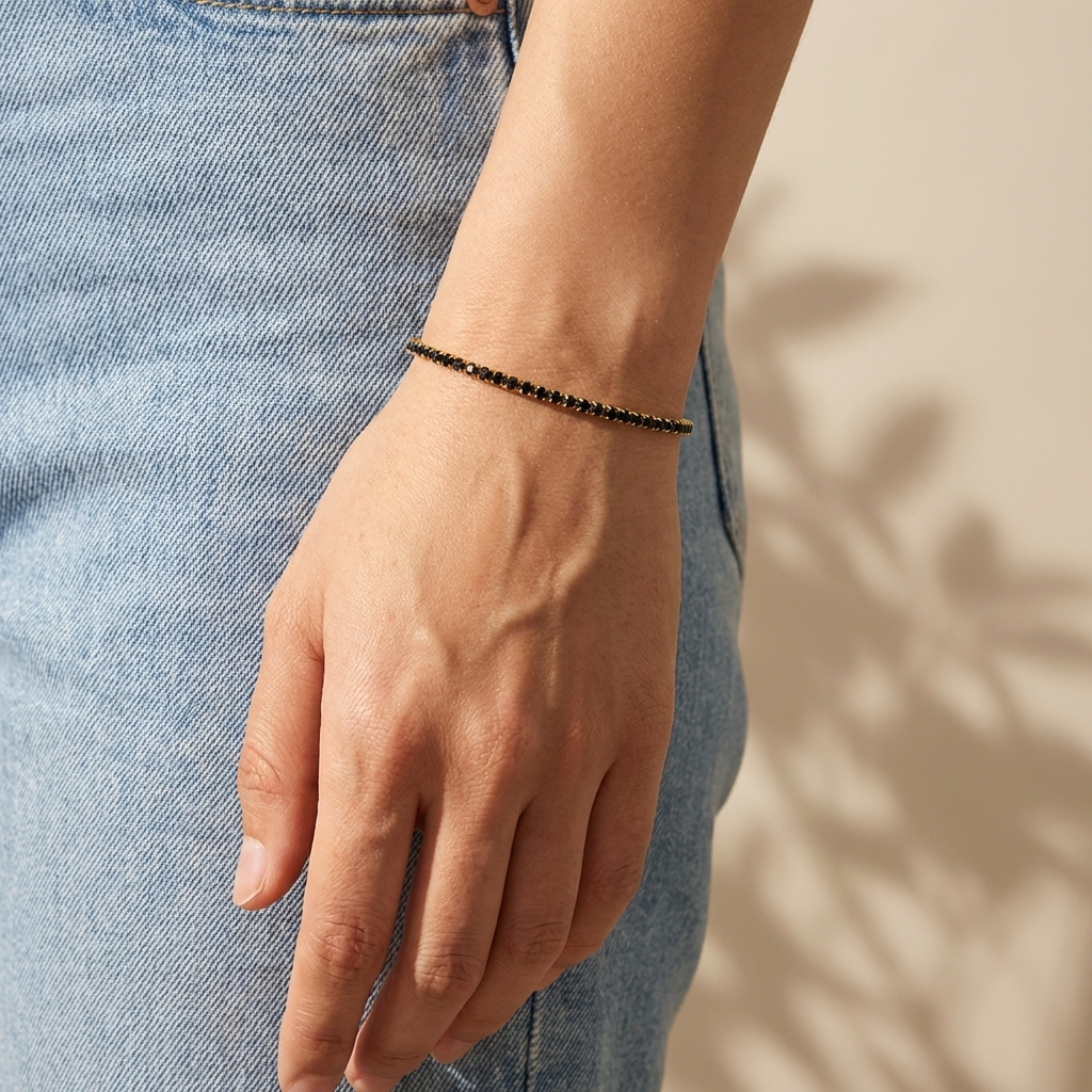Raven Obsidian Bracelet
