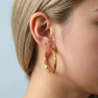 Claire Polished Hoops