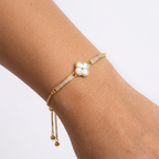 Pavé Petal Bracelet