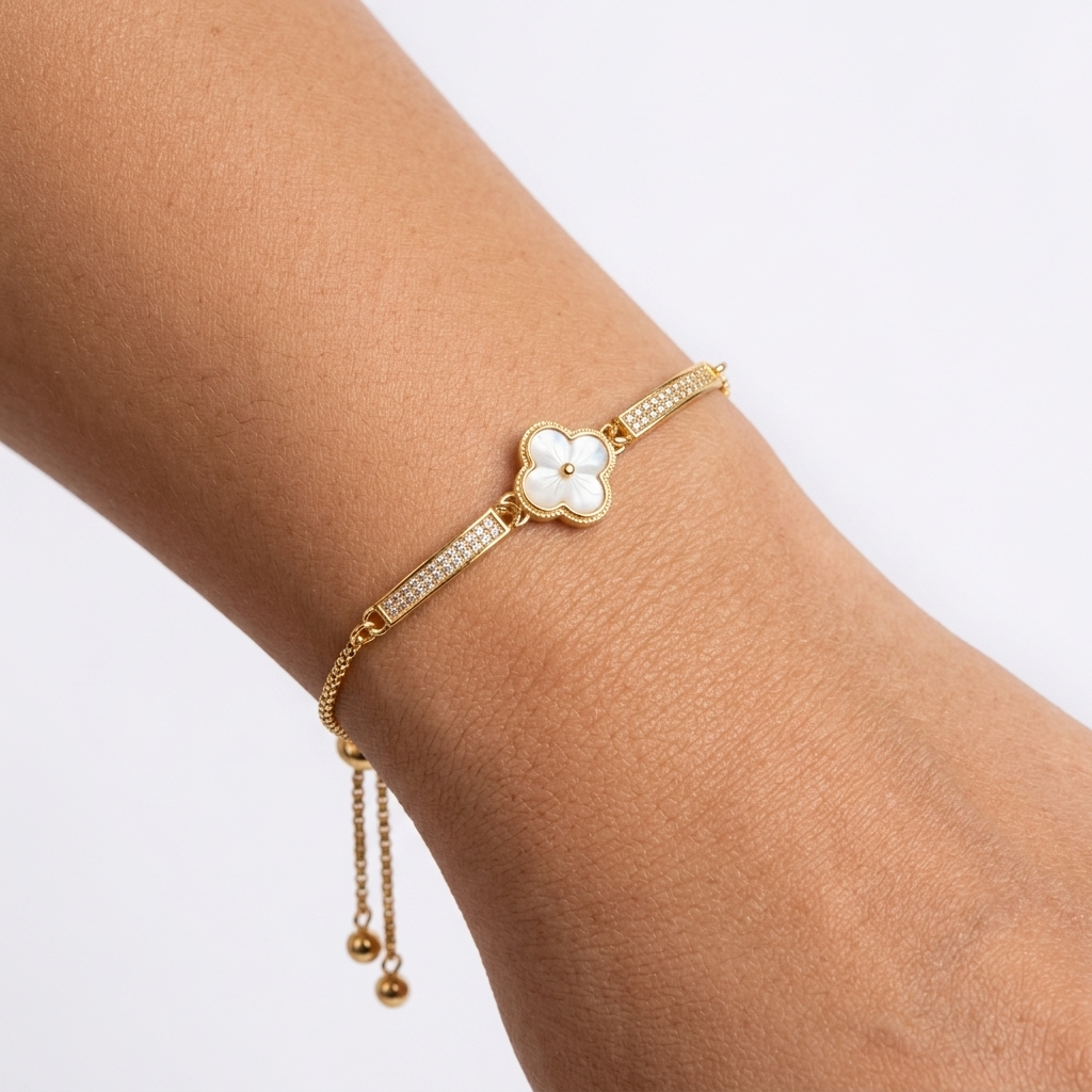 Pavé Petal Bracelet