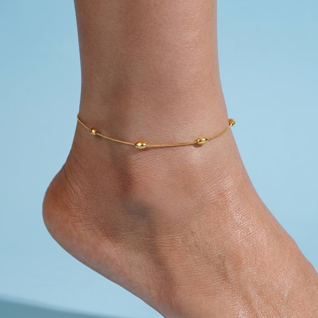 Coastal Pebble Anklet