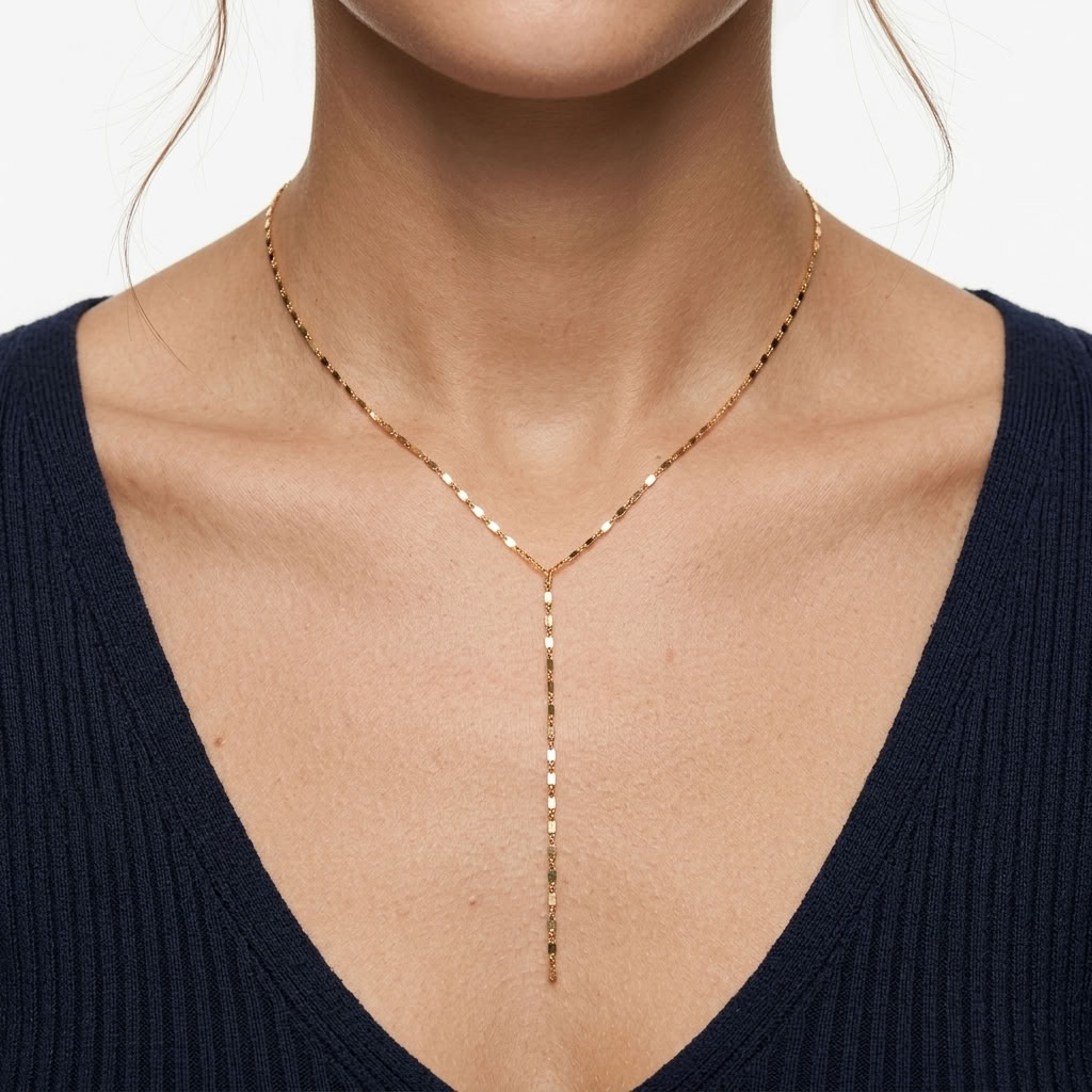Shimmer Lariat Necklace