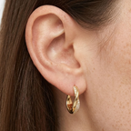 Talia Gold Twist Huggies