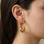Claire Polished Hoops
