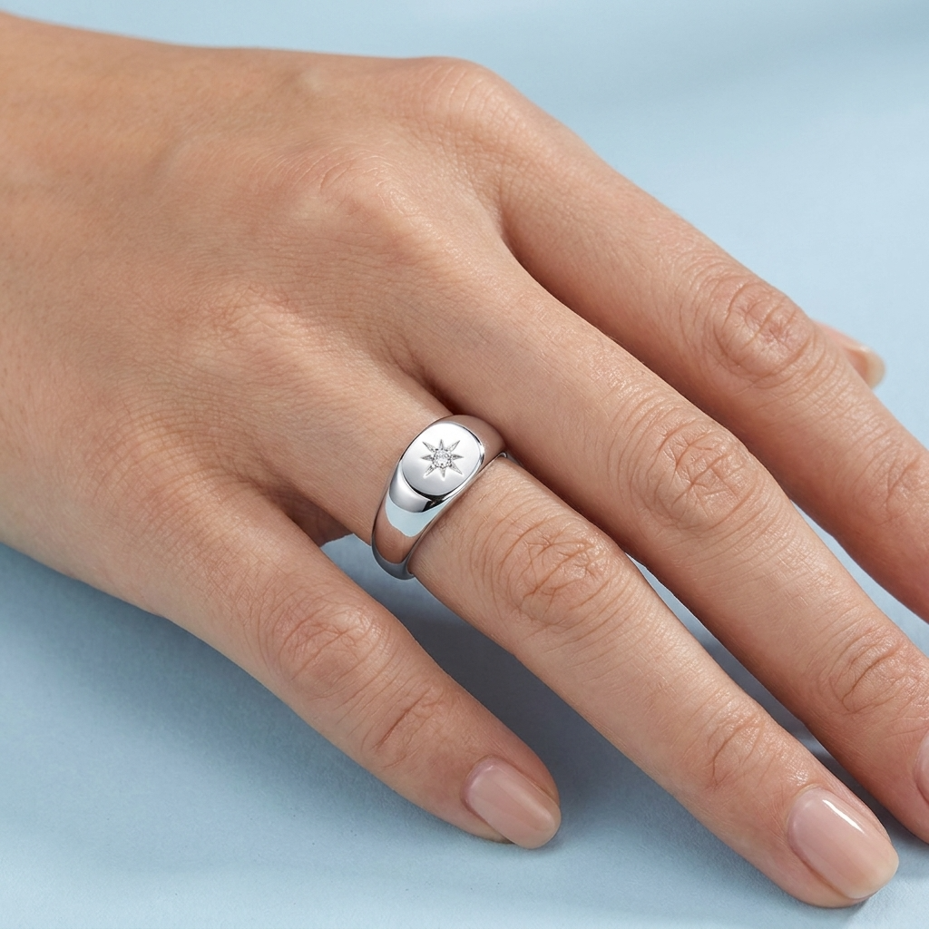 North Star Silver Ring