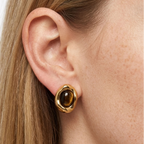 Corinne Tiger's Eye Studs