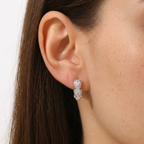 Clear Crystal Hoops