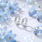 Demi Silver Hoops
