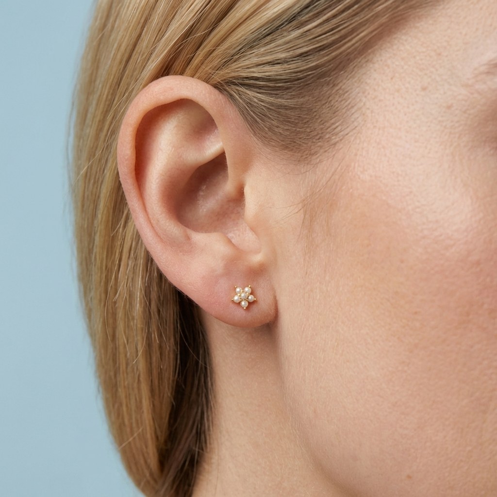 Fleur Pearl Earrings
