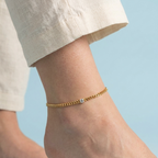 Celia Solitaire Chain Anklet