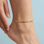 Sienna Herringbone Anklet