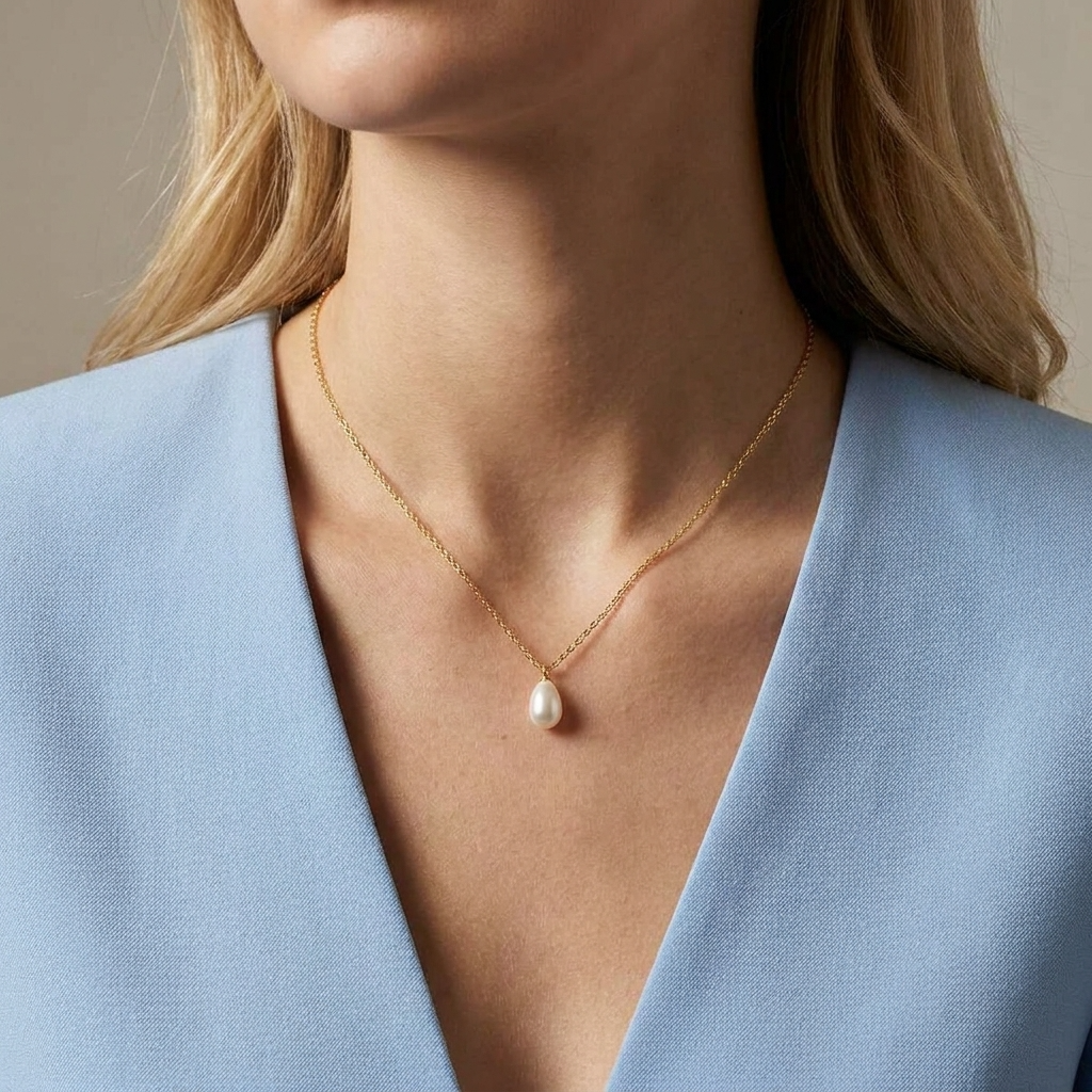 The Teardrop Pearl Necklace