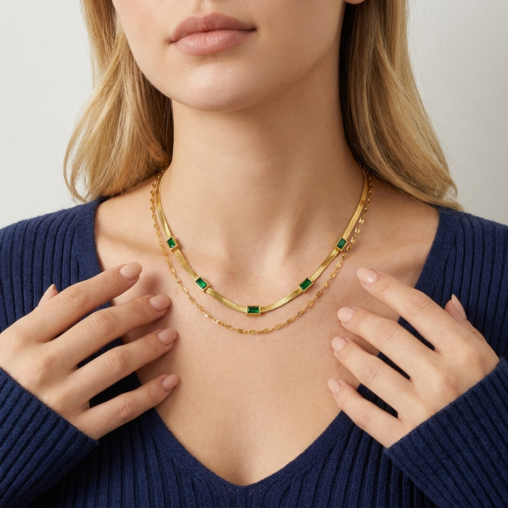 Gatsby Green Double Chain