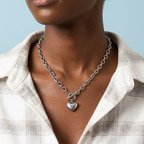 Bea Chunky Silver Necklace