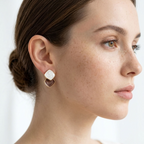 Ondine Mocha Marbled Earrings