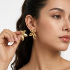 Puffy Petal Statement Studs