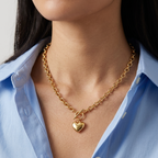 Bea Chunky Heart Necklace