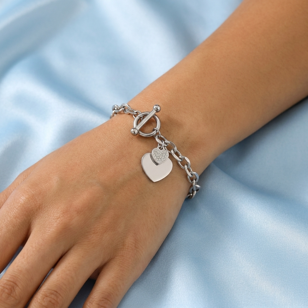 Bea Chunky Silver Bracelet