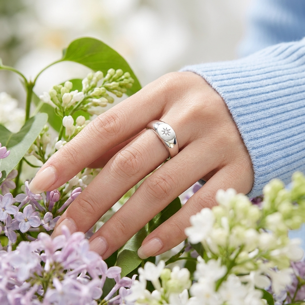 North Star Silver Ring