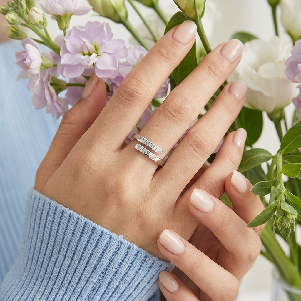 Faith Silver Ring