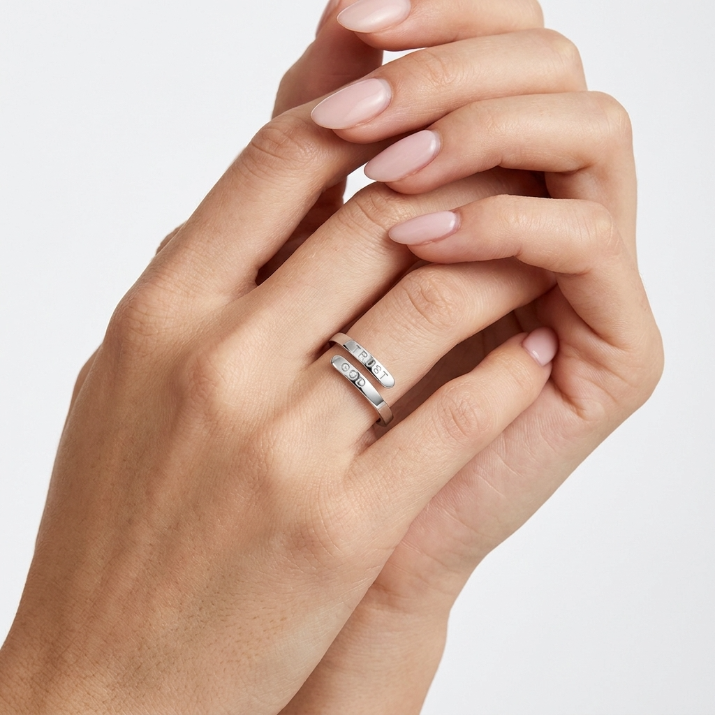 Faith Silver Ring