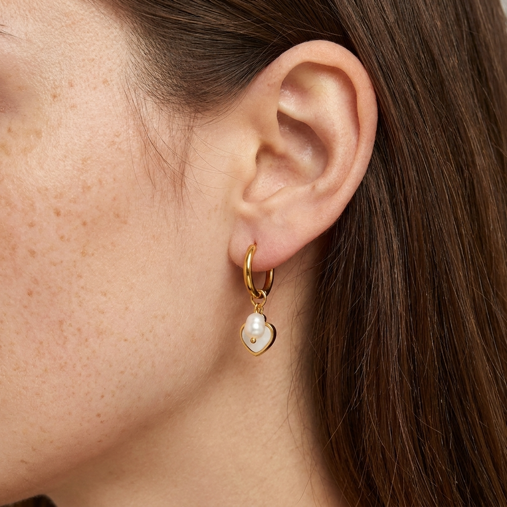 Cleo Pearl Hoops