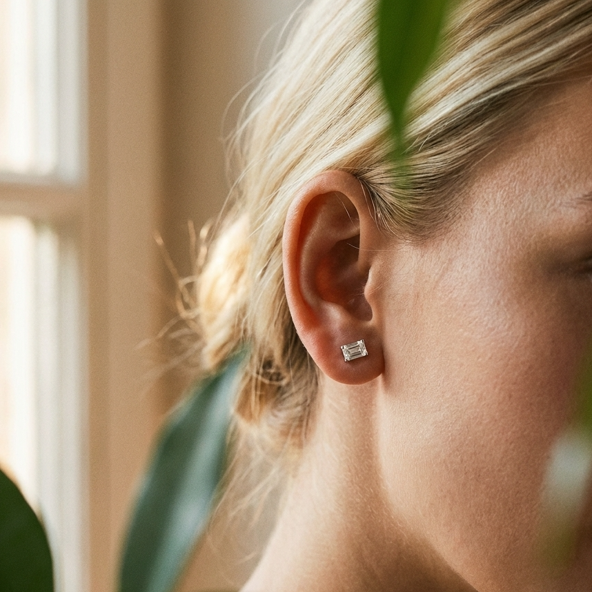 Léonie Silver Studs