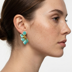 Capucine Turquoise Petal Earrings