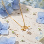 Riviera Gold Pearl Necklace