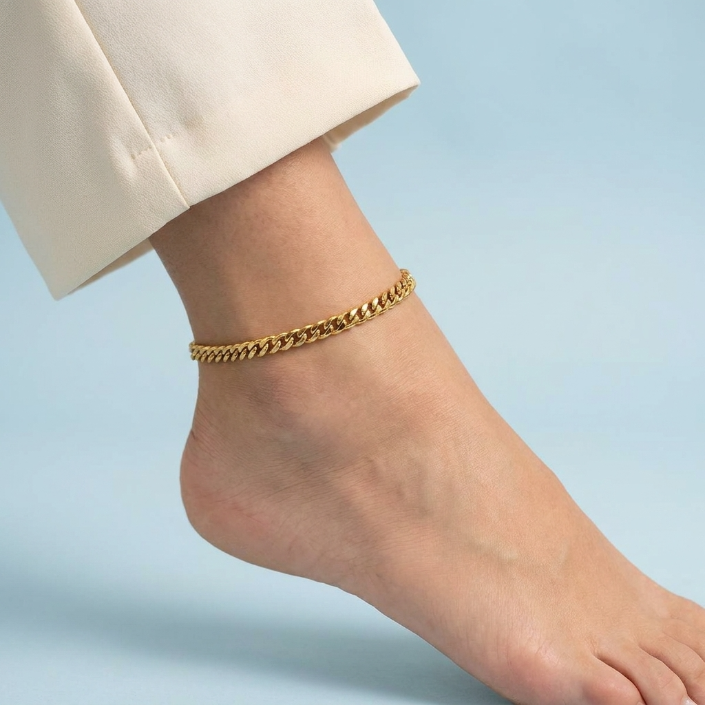 Sienna Cuban Chain Anklet