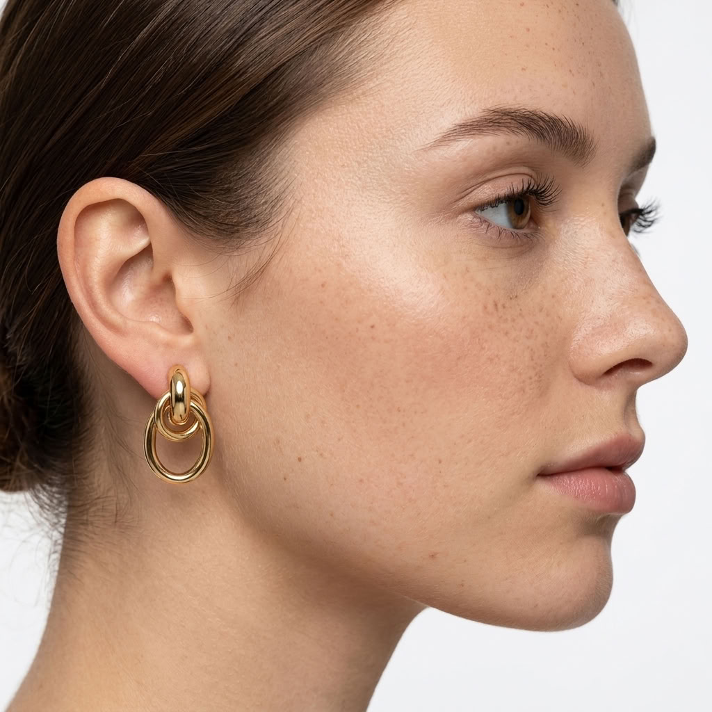 Sasha Interlocking Link Earrings