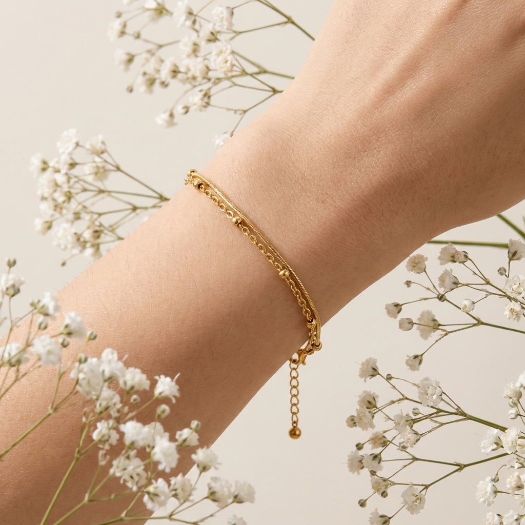 Rosa Gold Bracelet