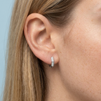 Demi Silver Hoops