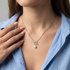Riviera Silver Pearl Necklace