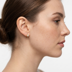 Sparkle Gold Hoops