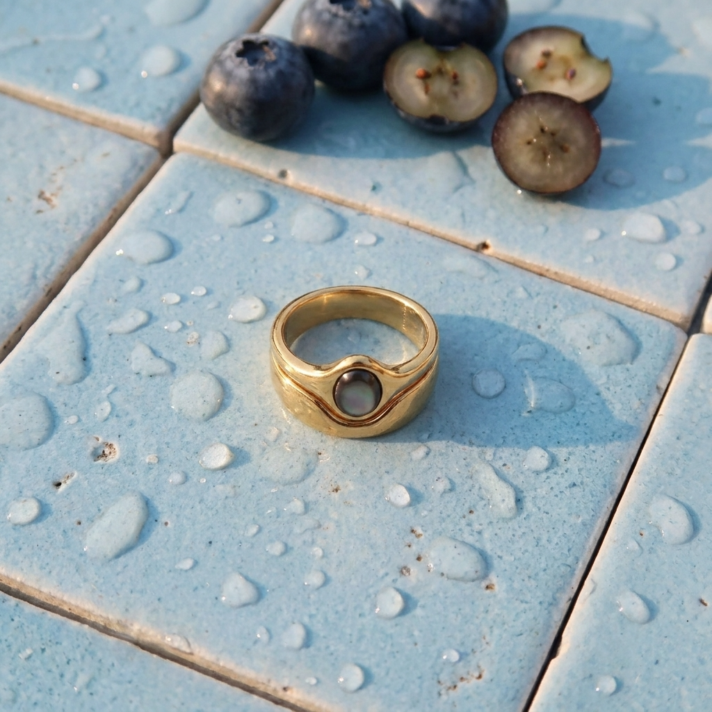 Obsidian Tide Ring