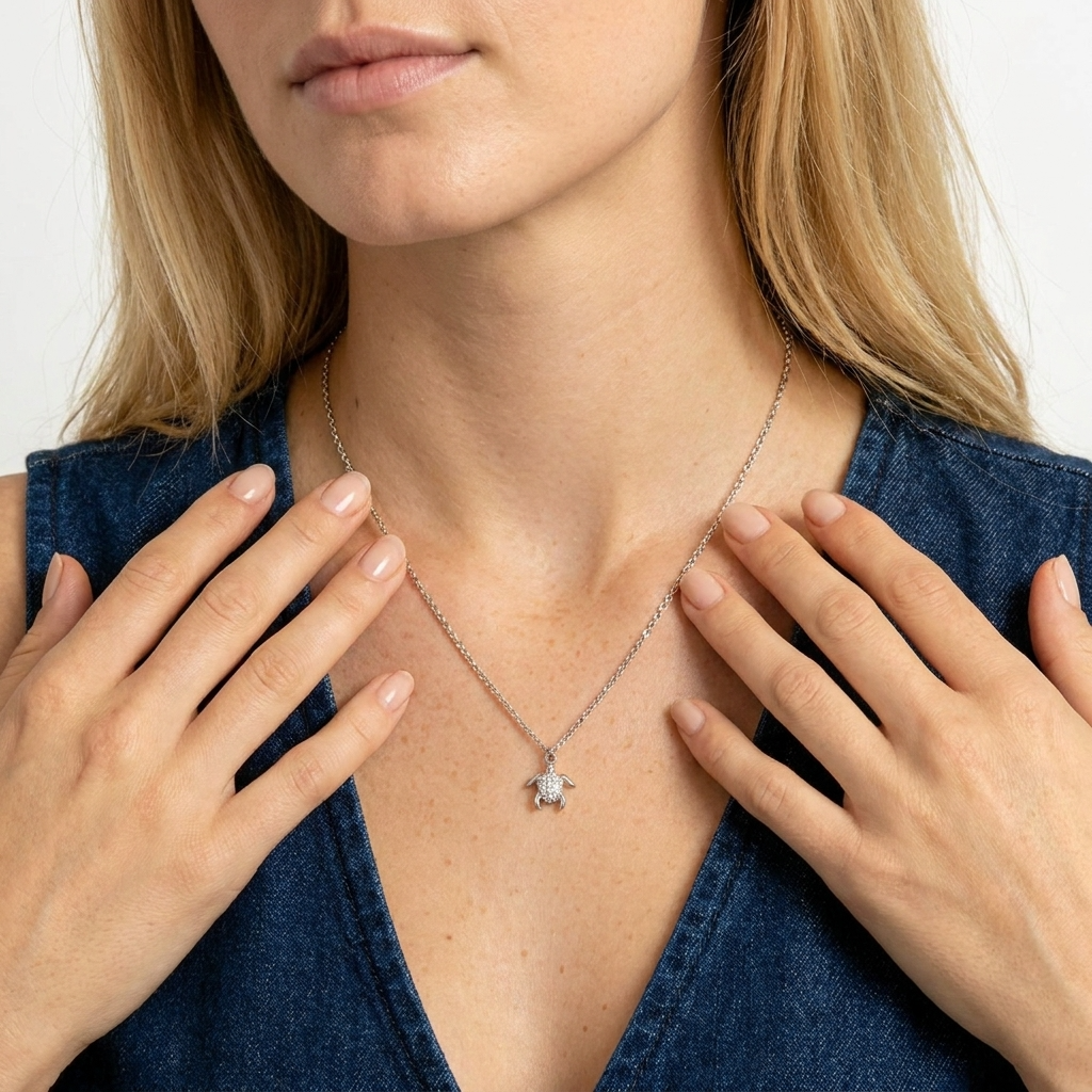Slow & Steady Silver Necklace