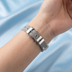 Celeste Sleek Silver Bracelet