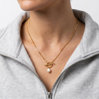 Riviera Gold Pearl Necklace