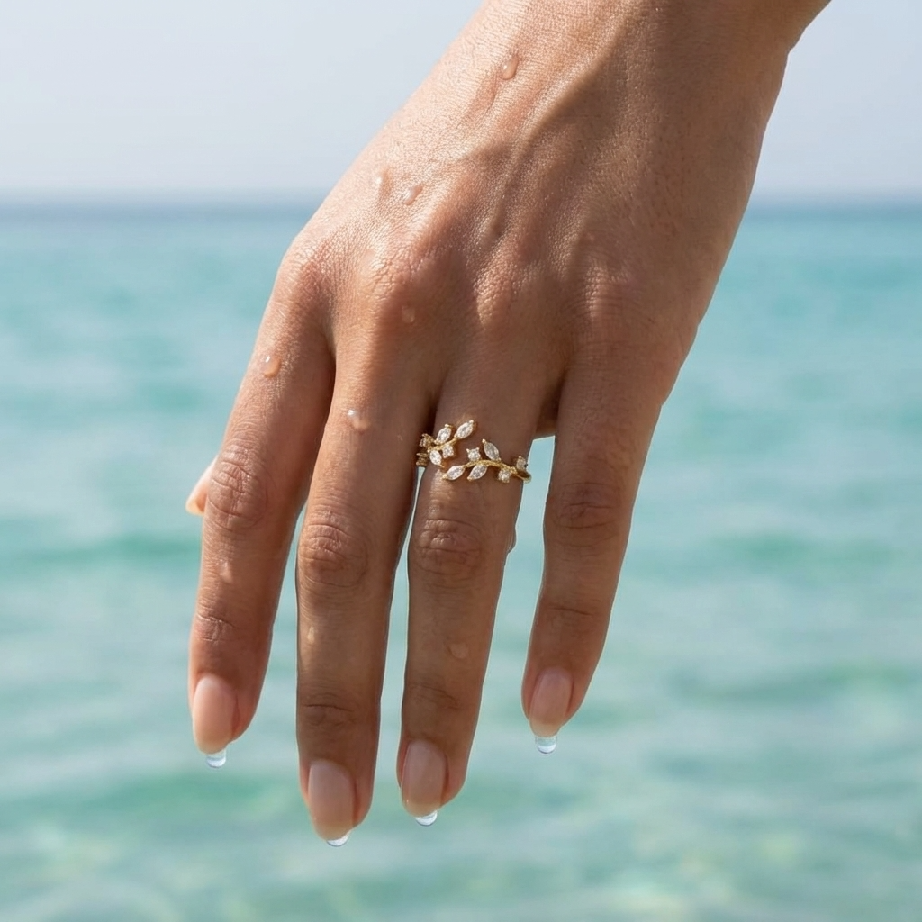 Fleur Leaf Ring