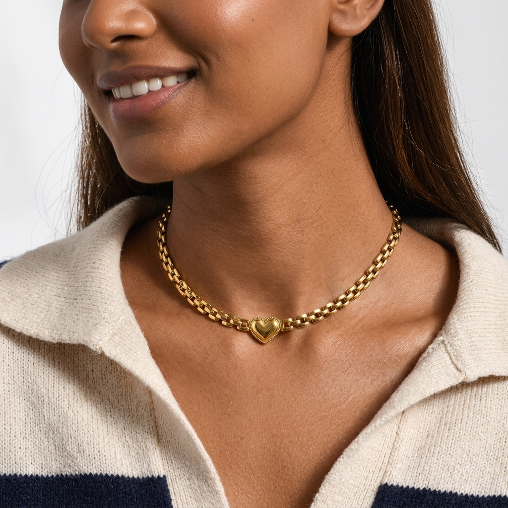 Juliet Heart Choker