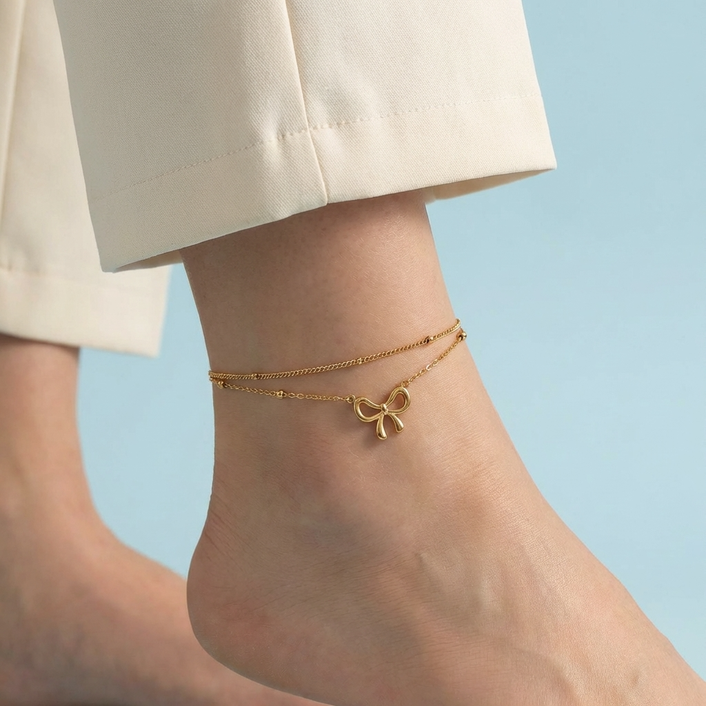 Belle Bow Anklet