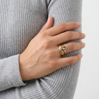 Obsidian Tide Ring