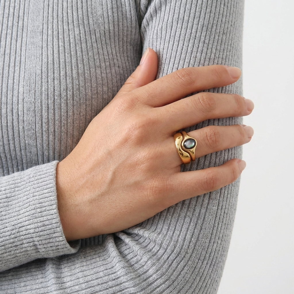 Obsidian Tide Ring