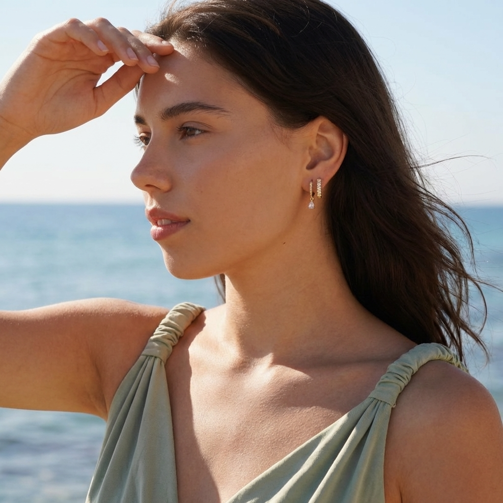 Céleste Sparkle Hoops