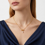Riviera Gold Pearl Necklace