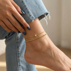 Noelle Layered Anklet Set