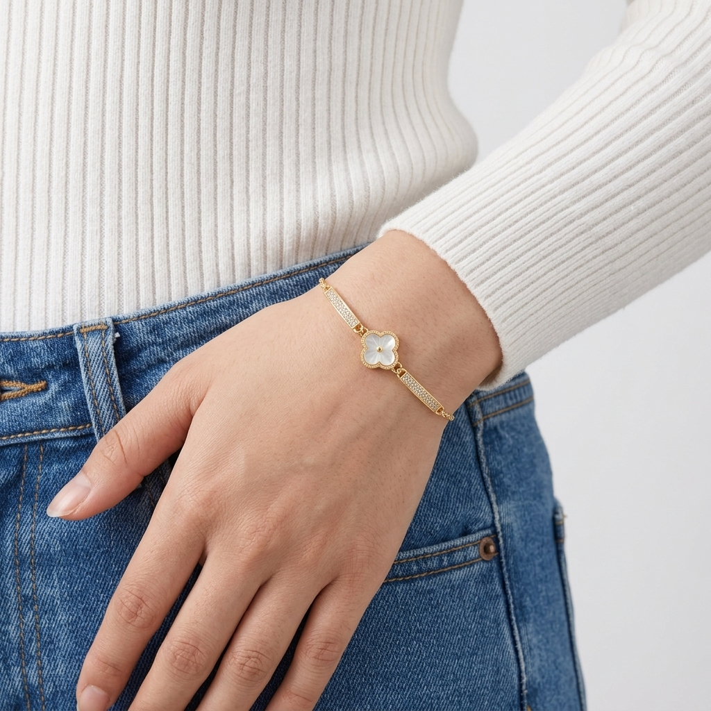Pavé Petal Bracelet